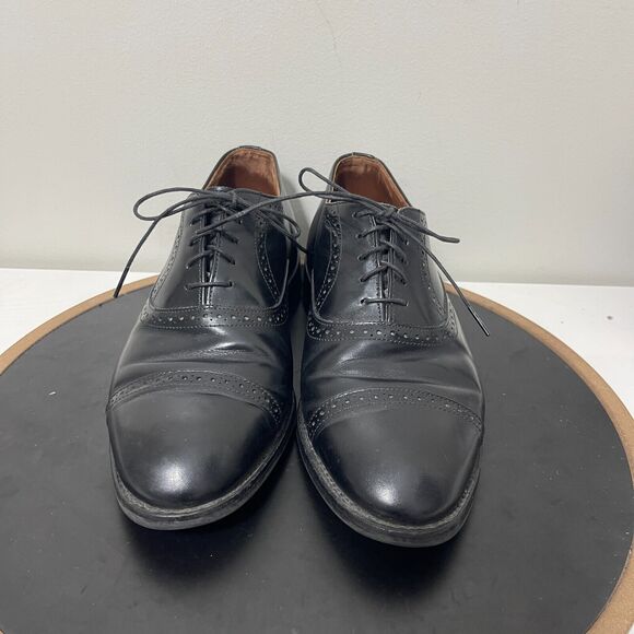 Allen Edmonds Shoes Men Size 8 Black Leather Cap Toe Oxford Dress Shoes Van Ness main image 5